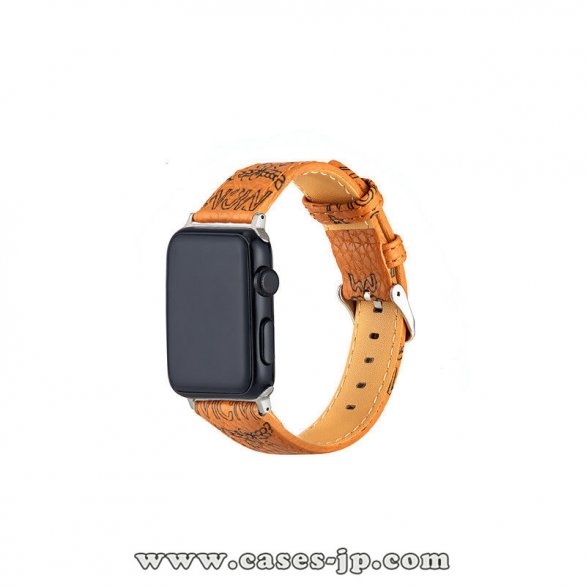 2021 人気 MCM Apple Watch Series 1/2/3/4/5 バンド 腕時計交換バンド 男女兼用[#case2021030411]